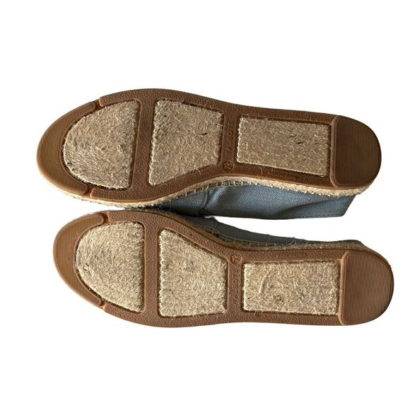 Talbots Izzy Slip On Flats‎ Denim Canvas Espadrille Size 7.5 - Picture 2 of 8